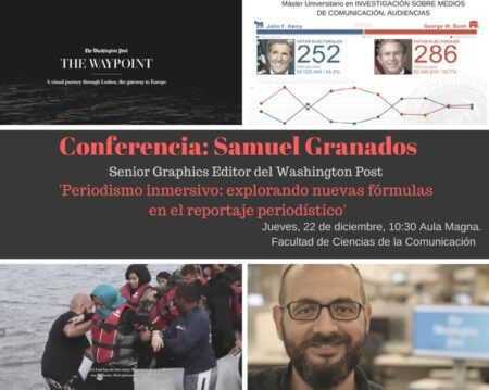 Conferencia de Samuel Granados, editor gráfico del Washington Post
