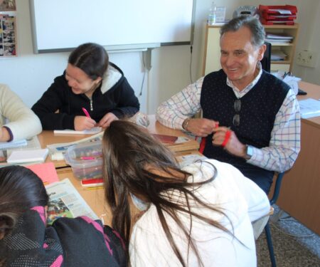 Un entrevistado de altura en el CEIP La Vera Cruz