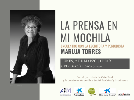 La periodista Maruja Torres protagoniza un nuevo encuentro de La Prensa en Mi Mochila