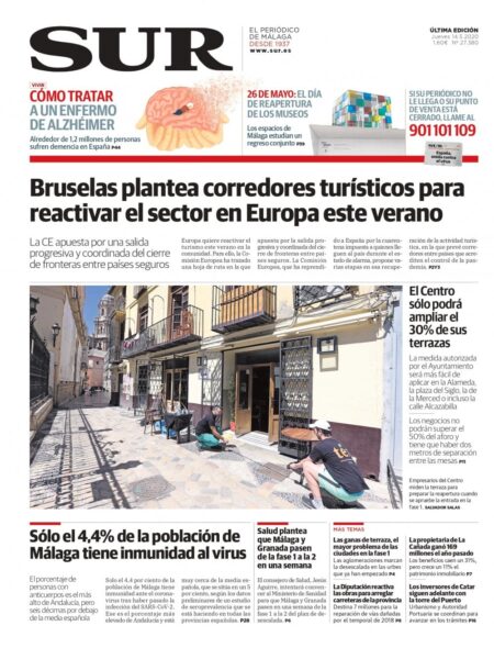 Diario SUR, 14/05/2020