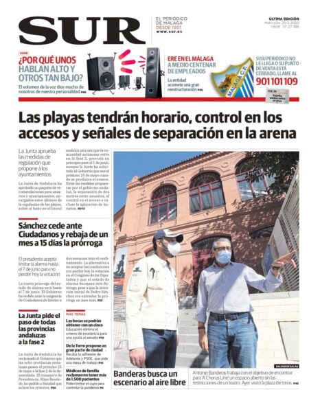 Diario SUR, 20/05/2020