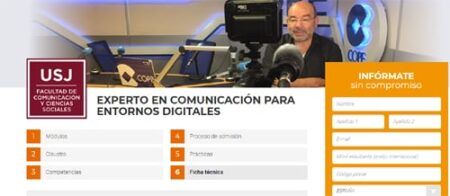 30% de descuento para los miembros de la FAPE en el título de Experto en Comunicación para entornos digitales de la Universidad San Jorge