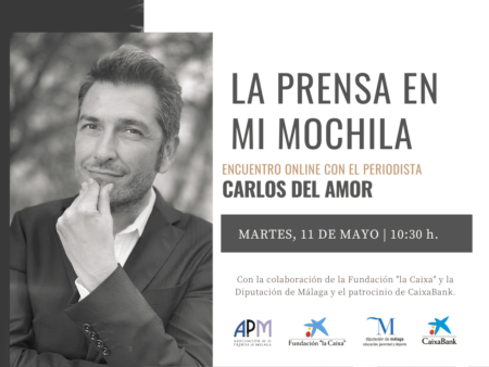 11 MAYO | Carlos del Amor, próximo invitado de ‘La prensa en mi mochila’