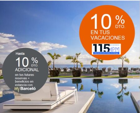 Si eres miembro de la APM, disfruta del 10% de descuento en los hoteles de Barceló Hotel Group