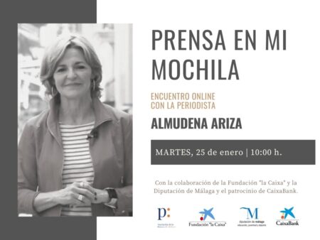 25 ENERO | Encuentro online con Almudena Ariza y los alumnos de ‘Prensa en mi mochila’