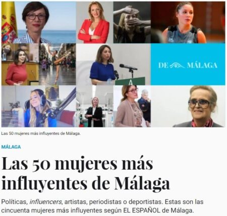 Elena Blanco y Teresa Santos, entre las malagueñas más influyentes según El Español de Málaga