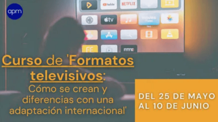 Precio especial para asociados en en el curso “Formatos televisivos: cómo se crean y las diferencias con una adaptación internacional”