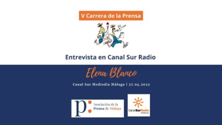 Entrevista a Elena Blanco en Canal Sur Radio Mediodía Málaga 27.04.2022