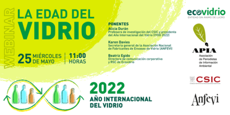 Periodistas de información ambiental organizan el webinar ‘La edad del vidrio’