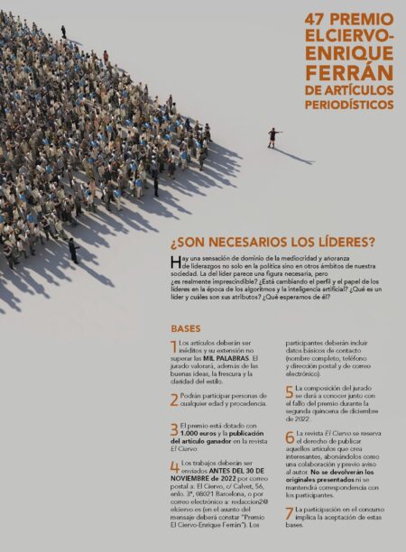 Convocado el 47 Premio ‘Enrique Ferrán’ de artículos periodísticos El Ciervo