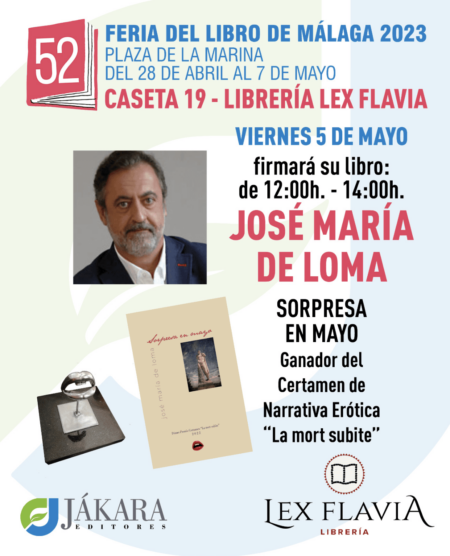 José María de Loma presenta su nuevo libro ‘Sorpresa en mayo’