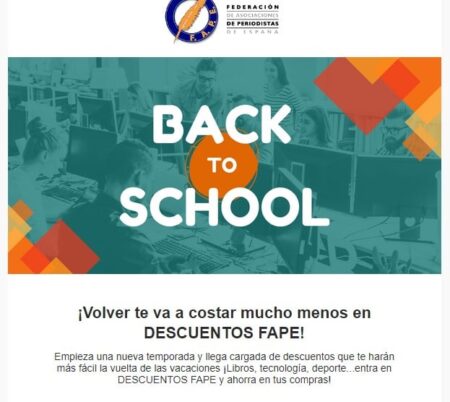 Consulta los descuentos de FAPE para la vuelta al cole