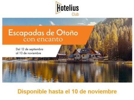 Campaña de otoño en la cadena Hotelius con descuento para miembros de la APM