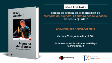28 JUNIO | Andrea Quintero, hija de Jesús Quintero, presentará en la APM el libro homenaje a su padre ‘Memoria del silencio. El mundo desde la colina’