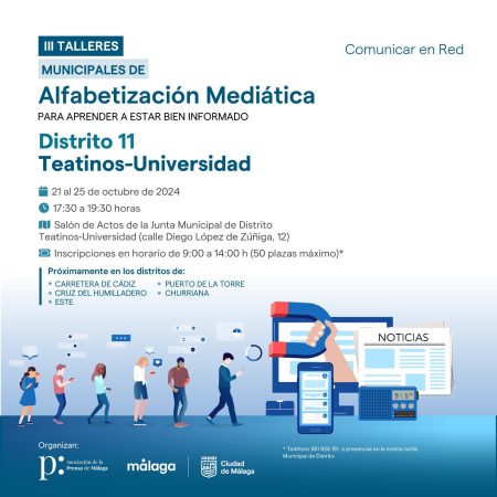 Teatinos da el pistoletazo de salida a los III Talleres Municipales de Alfabetización Mediática ‘Comunicar en Red’