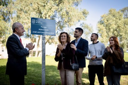 Homenaje a José Antonio Frías en la inauguración del parque de Martiricos que lleva su nombre