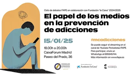 Última jornada del ciclo de debates FAPE: “El papel de los medios en la prevención de adicciones”