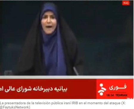 Israel bombardea la sede de la televisión estatal iraní en plena emisión en vivo