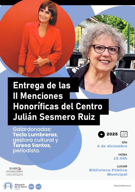 El Centro Julián Sesmero Ruiz distinguirá a la periodista Teresa Santos con su II Mención Honorífica